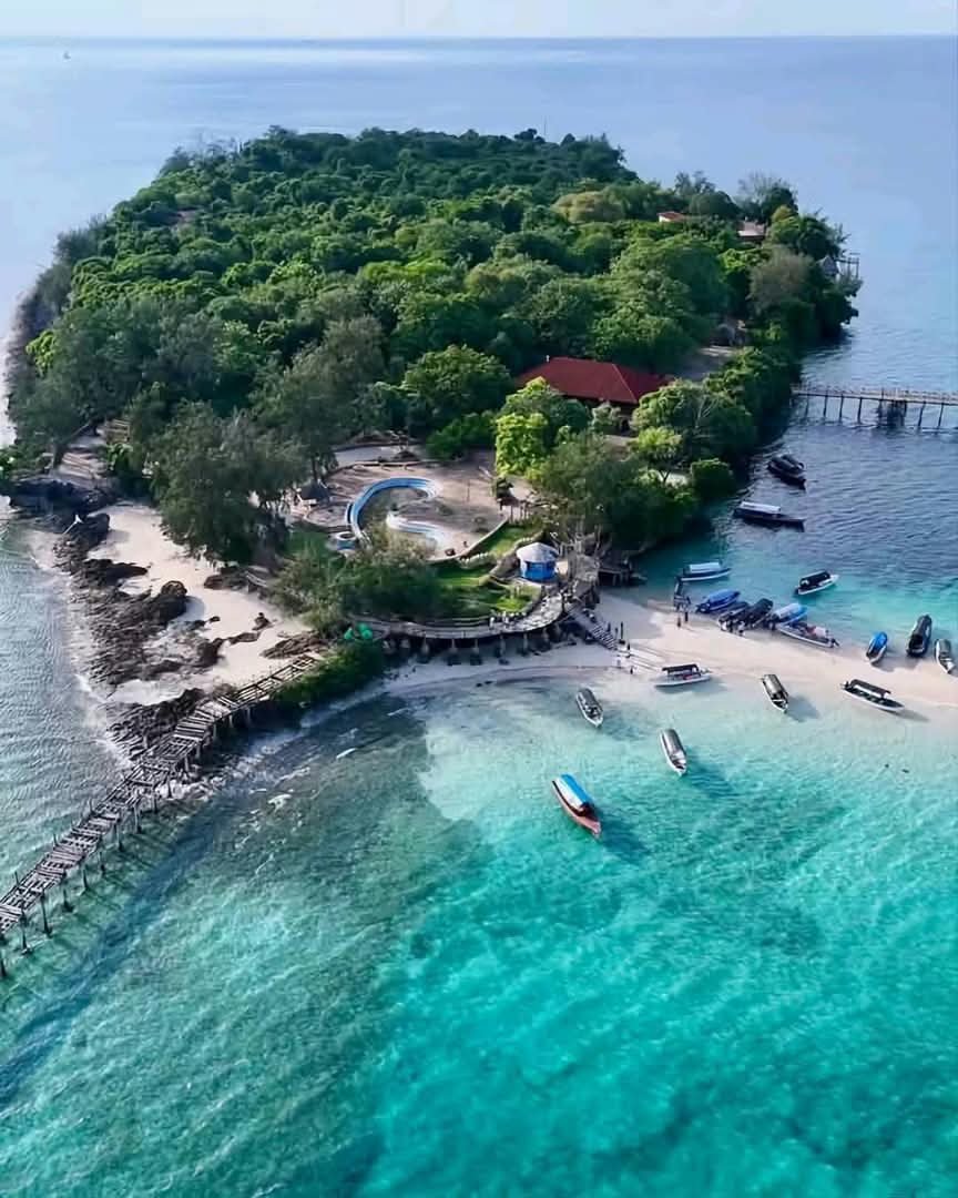 Prison Island Aerial — Zanzibar